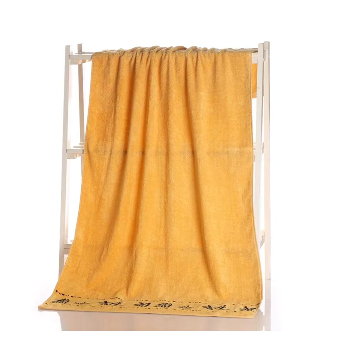 Saugfähiges Bambusfaser-Handtuch Set von inyahome in Braun und Mehrfarbig für Erwachsene - Bild 5
