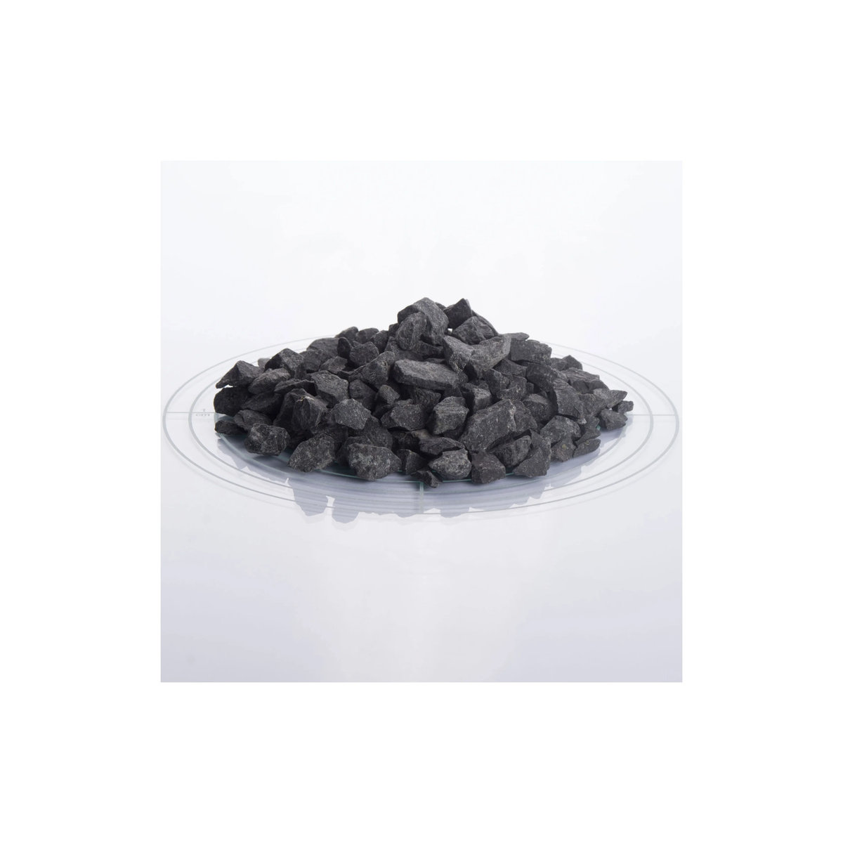SCHICKER MINERAL Basalt Ziersplitt in Anthrazit Grau, Körnung 8-16 mm, 25 kg - Bild 2
