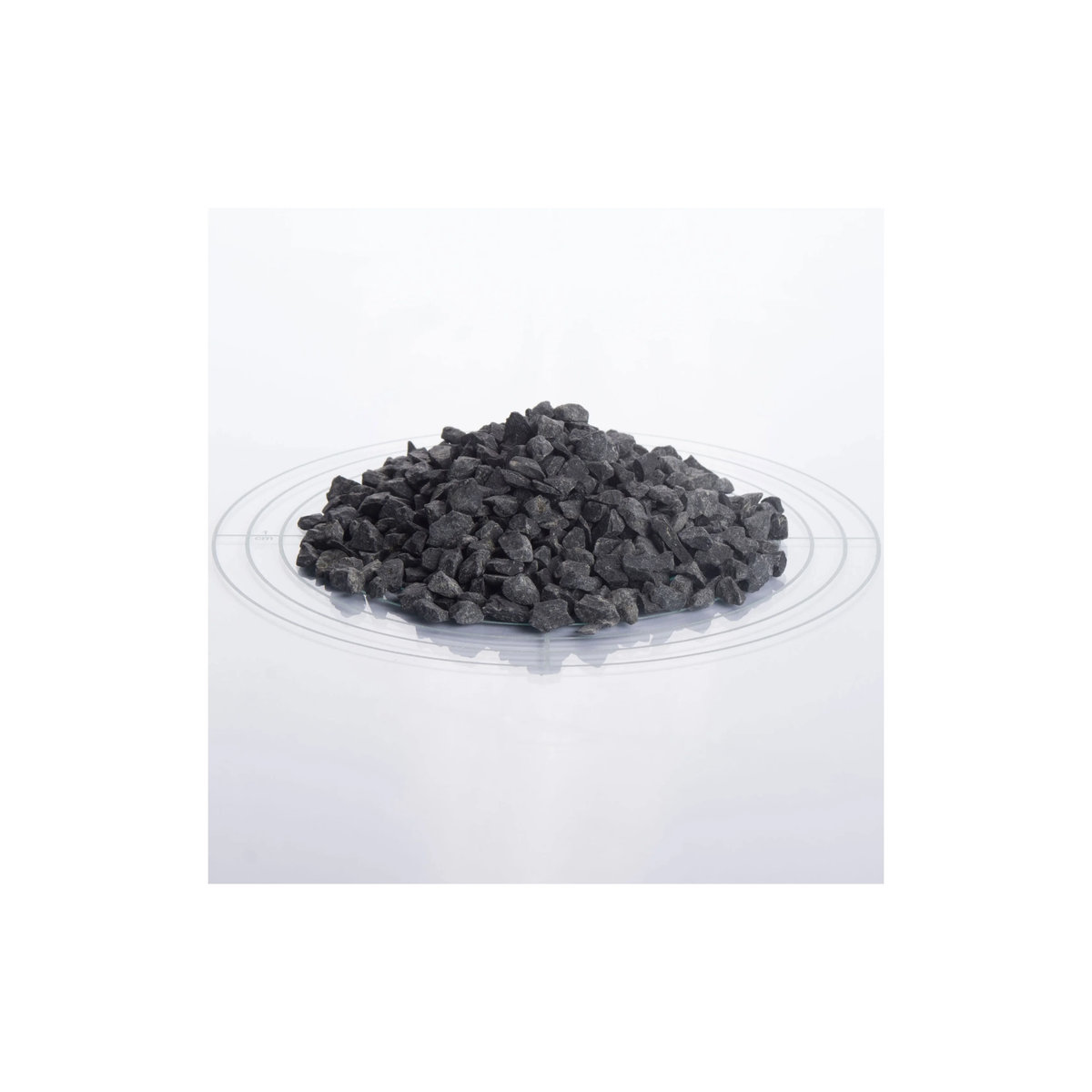 SCHICKER MINERAL Basalt Ziersplitt in Anthrazit, unregelmäßige Steine, 5-8 mm, 25 kg - Bild 2