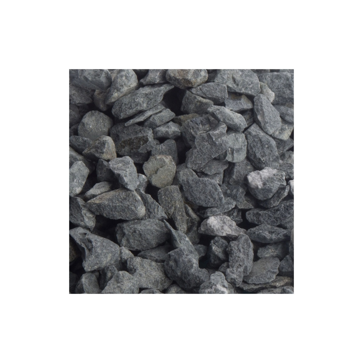 SCHICKER MINERAL Diabas Ziersplitt aus Naturstein in Grau, 5-8 mm, 25 kg - Bild 3
