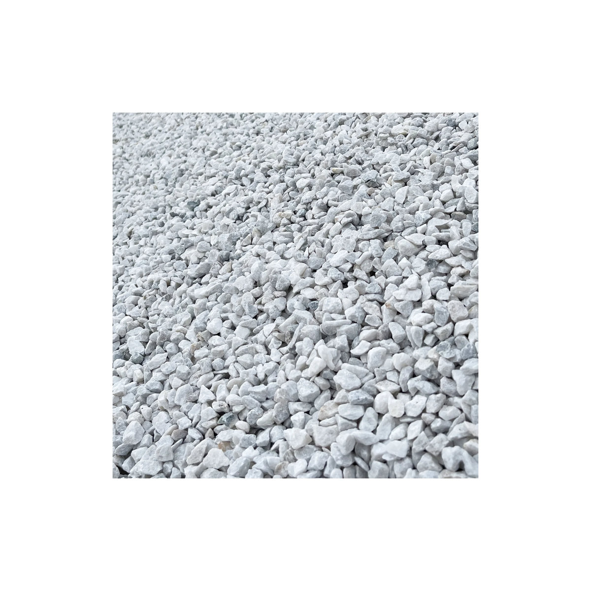 SCHICKER MINERAL Marmor Ziersplitt in Weiß, unregelmäßig, 8-16 mm, 25 kg - Bild 3