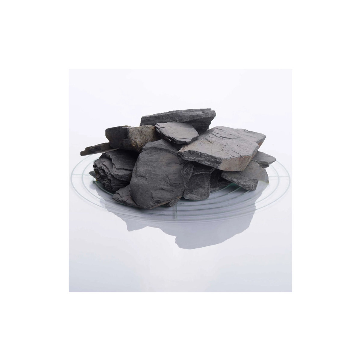 SCHICKER MINERAL Schiefer Ziersplitt in Schwarz, unregelmäßig, 40-70 mm, 25 kg - Bild 2