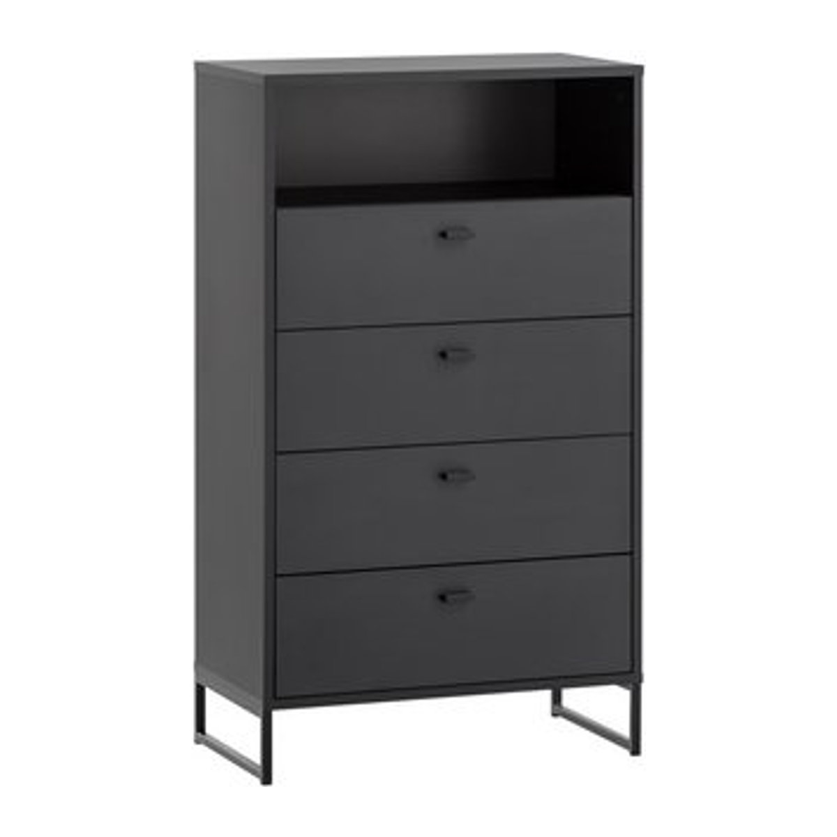 Schildmeyer Highboard Janne in Schwarz aus Holzwerkstoff, B/H/T: 33 x 103,9 x 60,2 cm - Bild 1