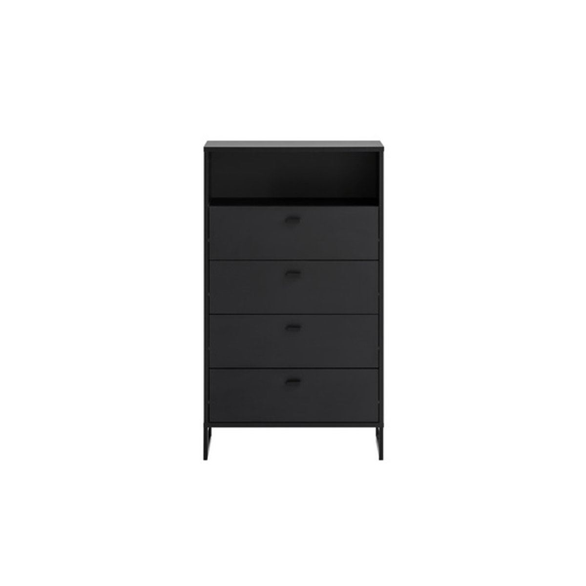 Schildmeyer Highboard Janne in Schwarz aus Holzwerkstoff, B/H/T: 33 x 103,9 x 60,2 cm - Bild 2