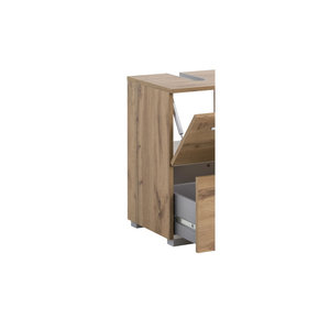 Schildmeyer Waschbeckenunterschrank Carlos in Eiche Natur, B/H/T: 60,2 x 59,1 x 35 cm