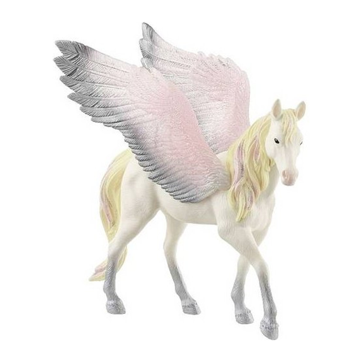 Schleich Bayala Pegasus Spielfigur in Rosa, Silber und Weiß - Bild 1