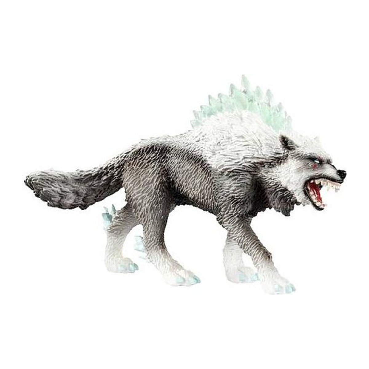 Schleich Eldrador Schneewolf Spielfigur in Weiß und Grau aus Kunststoff - Bild 1