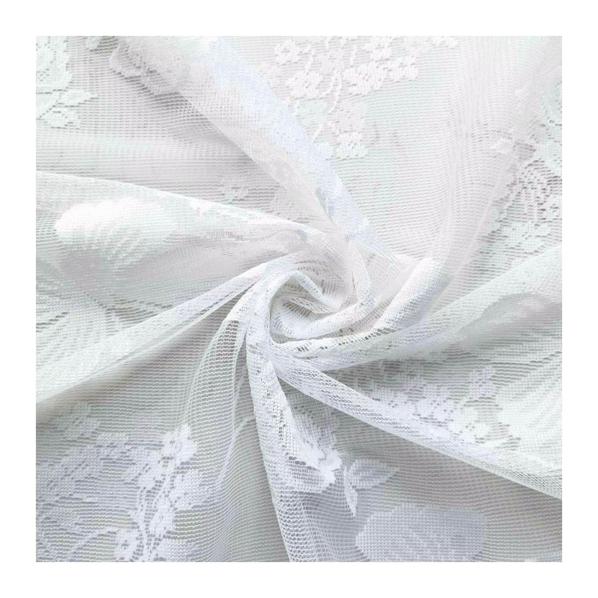Schmetterlings-Spitzenvorhang für Küche und Café in rustikalem Design aus durchsichtigem Voile - Bild 6