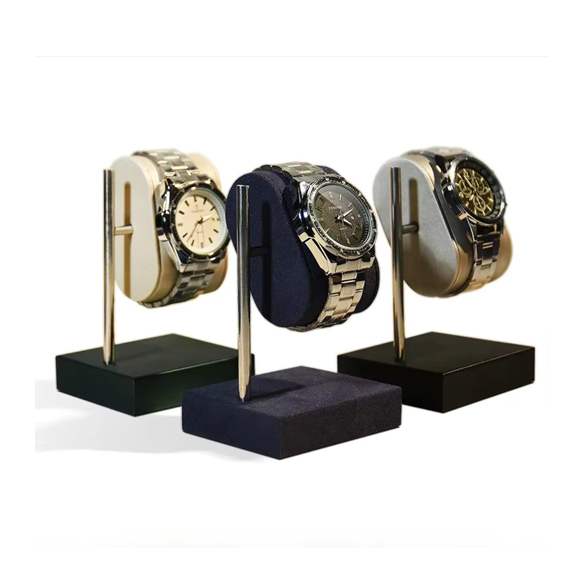 Schmuck- und Uhren-Organizer aus PU-Material für Männer und Frauen als Display-Regal für Armbänder und Uhren - Bild 3