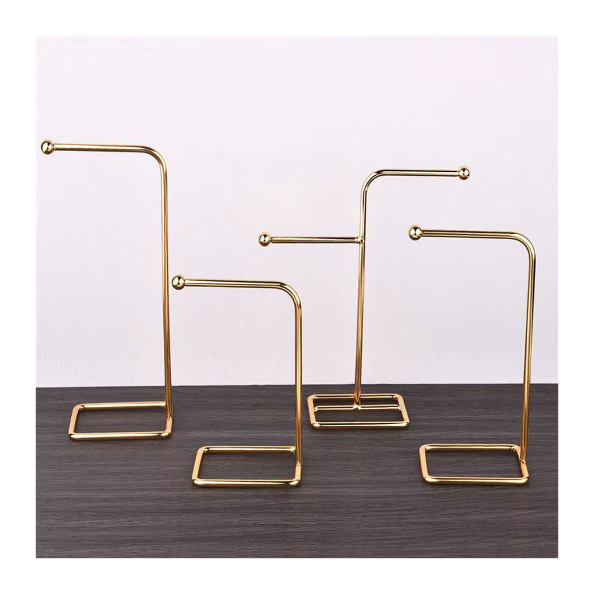 Schmuckorganisator von LIEBE ENGEL aus Metall in Gold als stehendes Display für Ohrringe, Anhänger und Halsketten - Bild 2