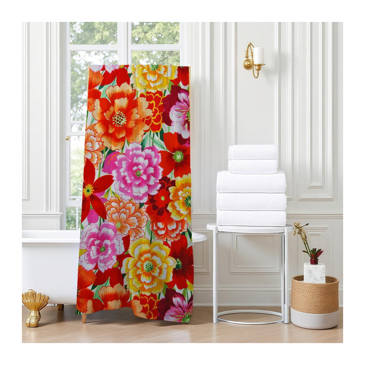 Schnelltrocknendes Strandhandtuch Shanika Chen Multicolor B: 137 cm, H: 178 cm - Bild 3