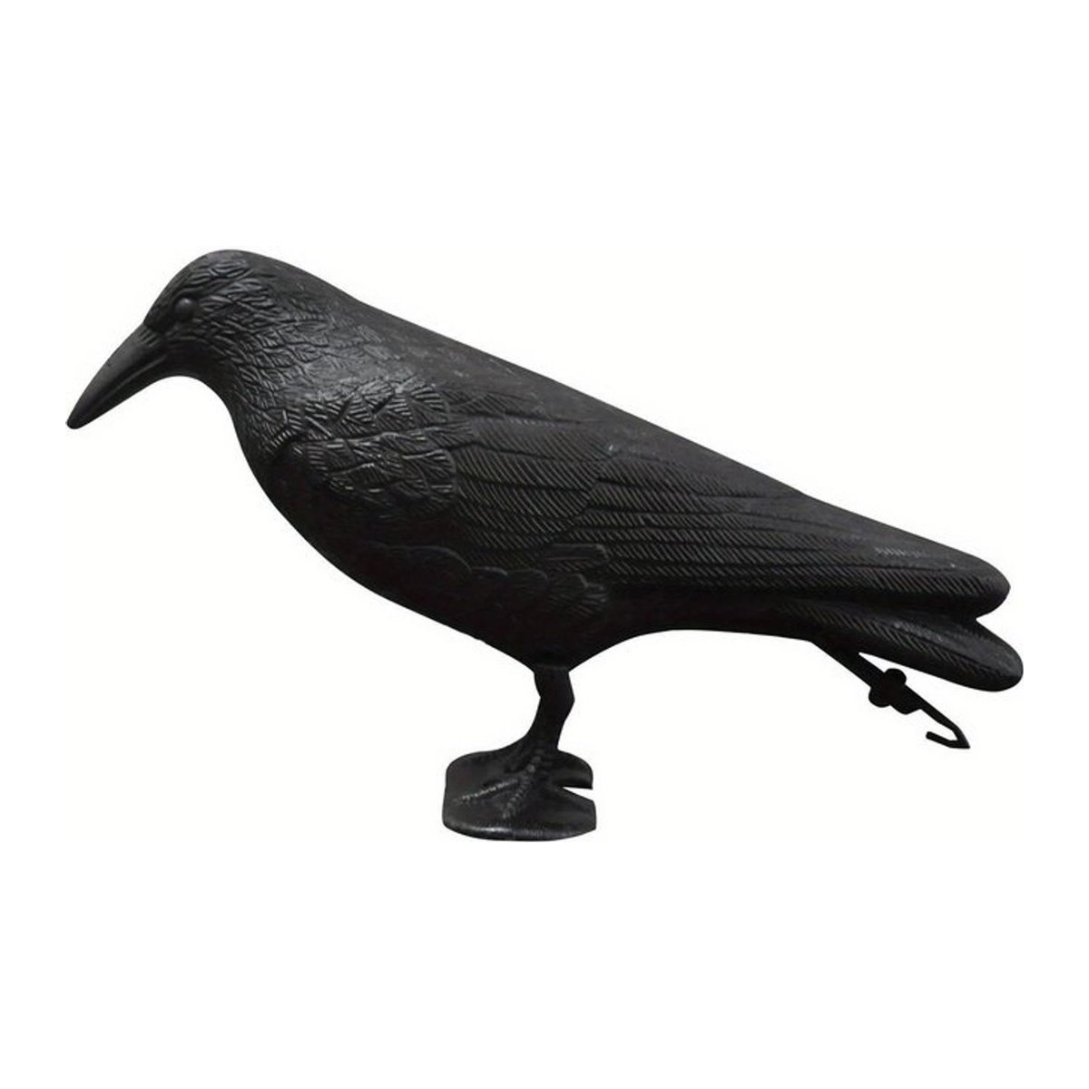 Schwarzer Rabe als Simulation zur Vogelabwehr und Halloween-Dekoration aus Kunststoff - Bild 1