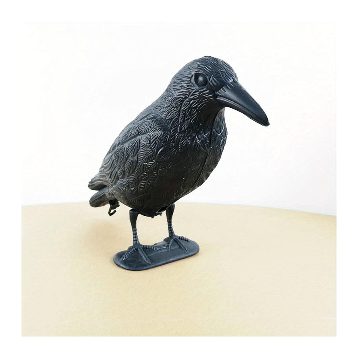 Schwarzer Rabe als Simulation zur Vogelabwehr und Halloween-Dekoration aus Kunststoff - Bild 2