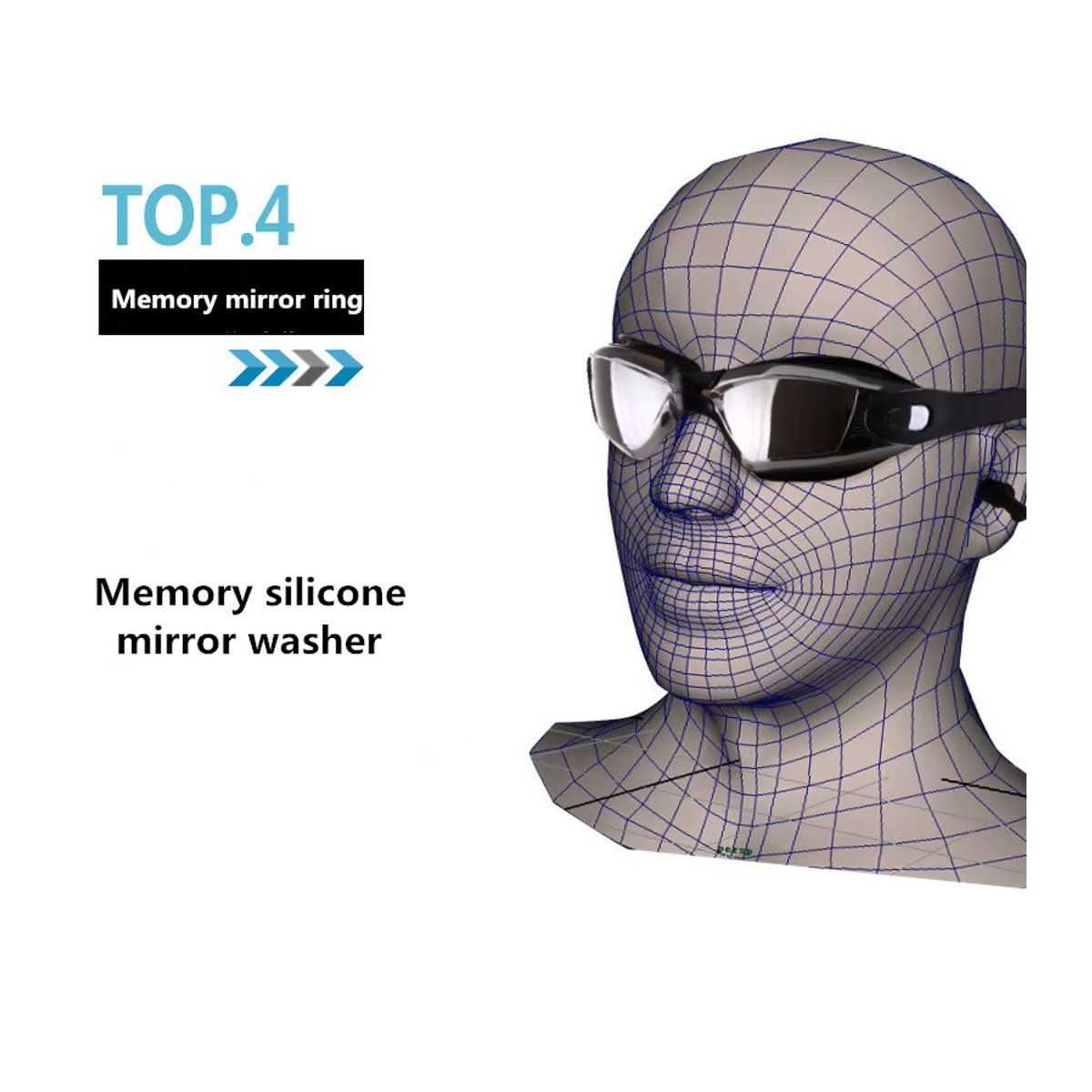 Schwimmbrille für Erwachsene mit Antibeschlag-Beschichtung, UV-Schutz und Ohrstöpseln für Männer und Frauen - Bild 5
