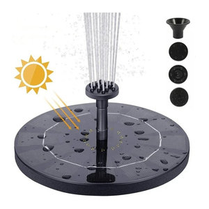 Schwimmende Solarpanel-Pumpe für Brunnen und Vogelbäder zur Garten- und Außenwassergestaltung in den Größen 13 cm, 16 cm und 18 cm