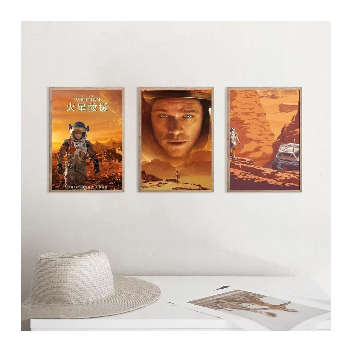 Science-Fiction Poster Mars USA Digitales Wandbild für deine Wohnzimmerdekoration - Bild 2