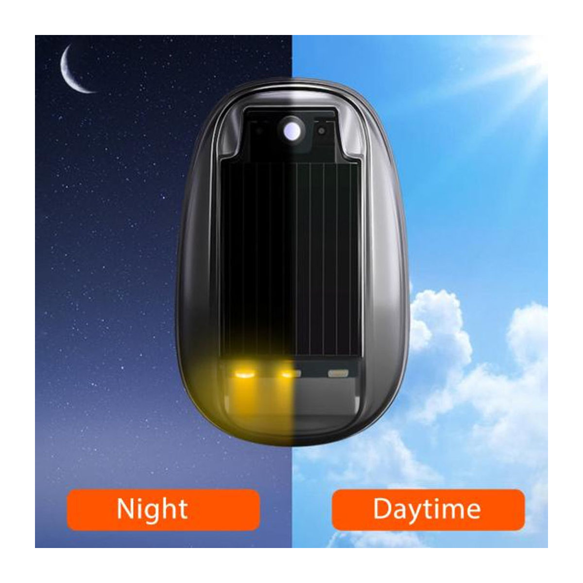 Scutum Solar Dach Blinkleuchte mit Fernbedienung, Wasserdichte Drahtlose LED Warnleuchte mit Smart Sensor für LKW, PKW und Motorräder - Bild 4