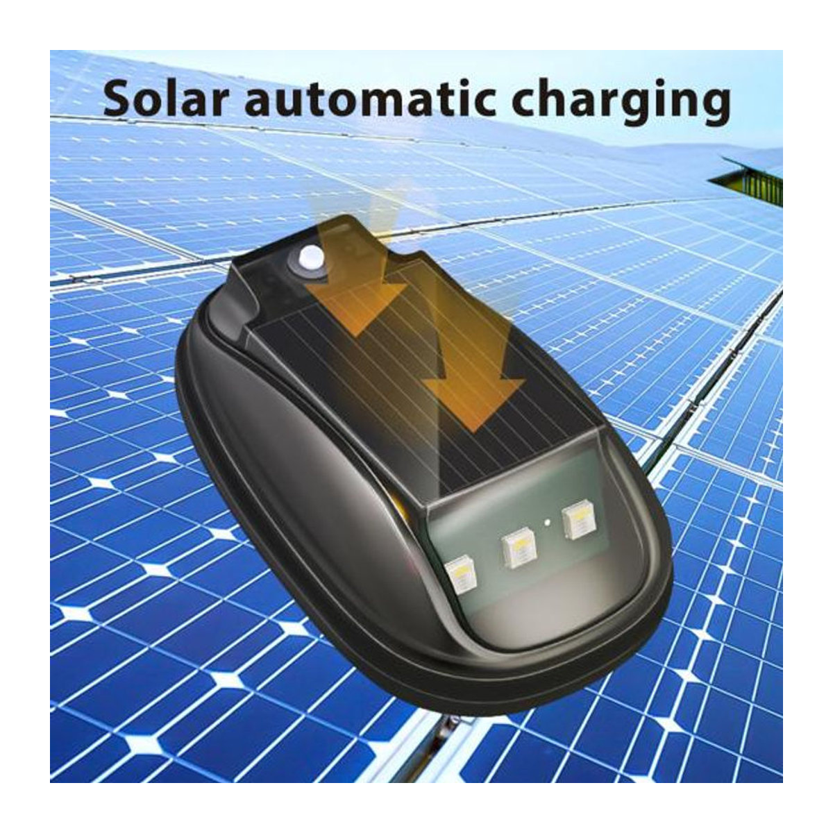 Scutum Solar Dach Blinkleuchte mit Fernbedienung, Wasserdichte Drahtlose LED Warnleuchte mit Smart Sensor für LKW, PKW und Motorräder - Bild 3