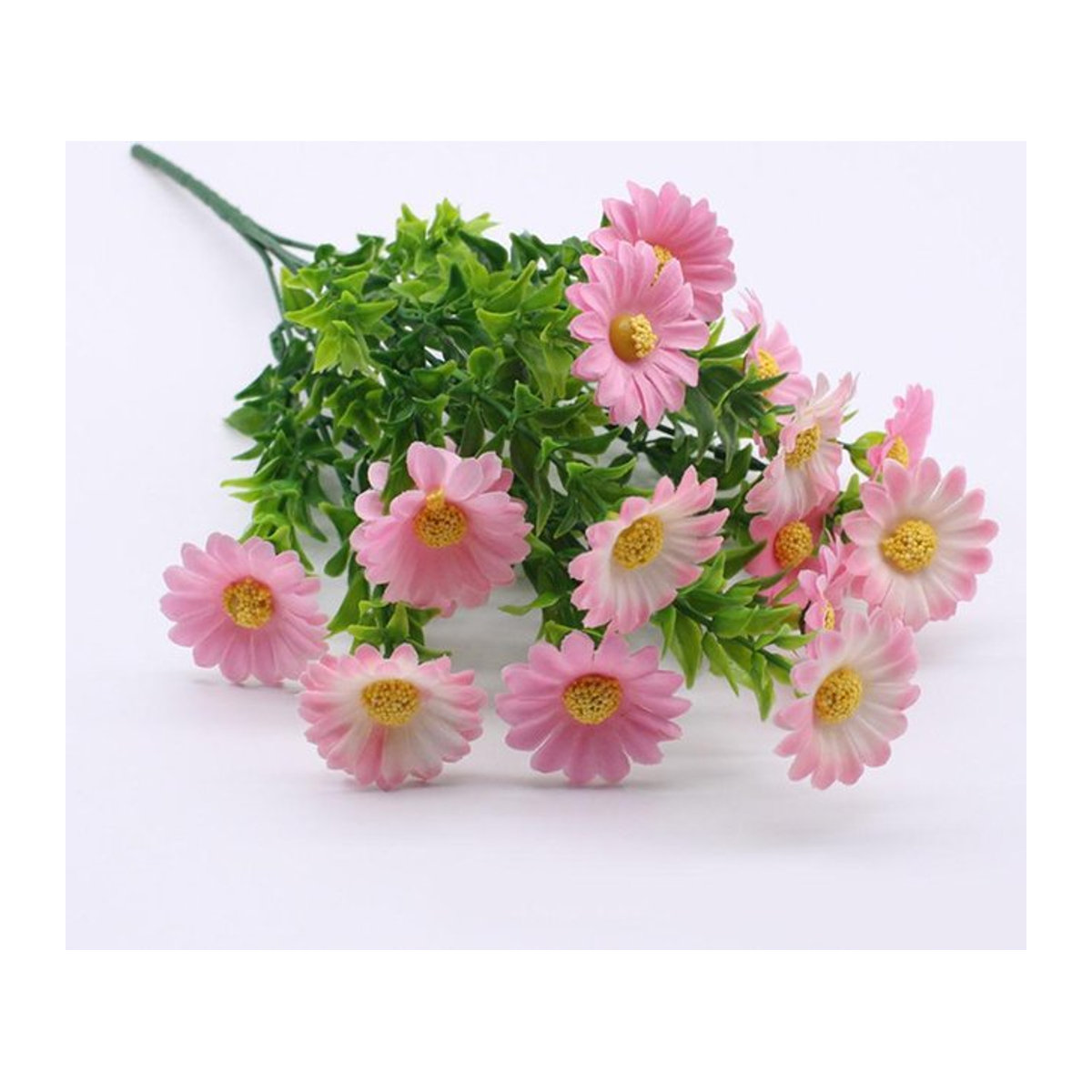 Sea of flowers Künstliche Gänseblümchen in Rosa mit 5 Zweigen für deine Hochzeit - Bild 1