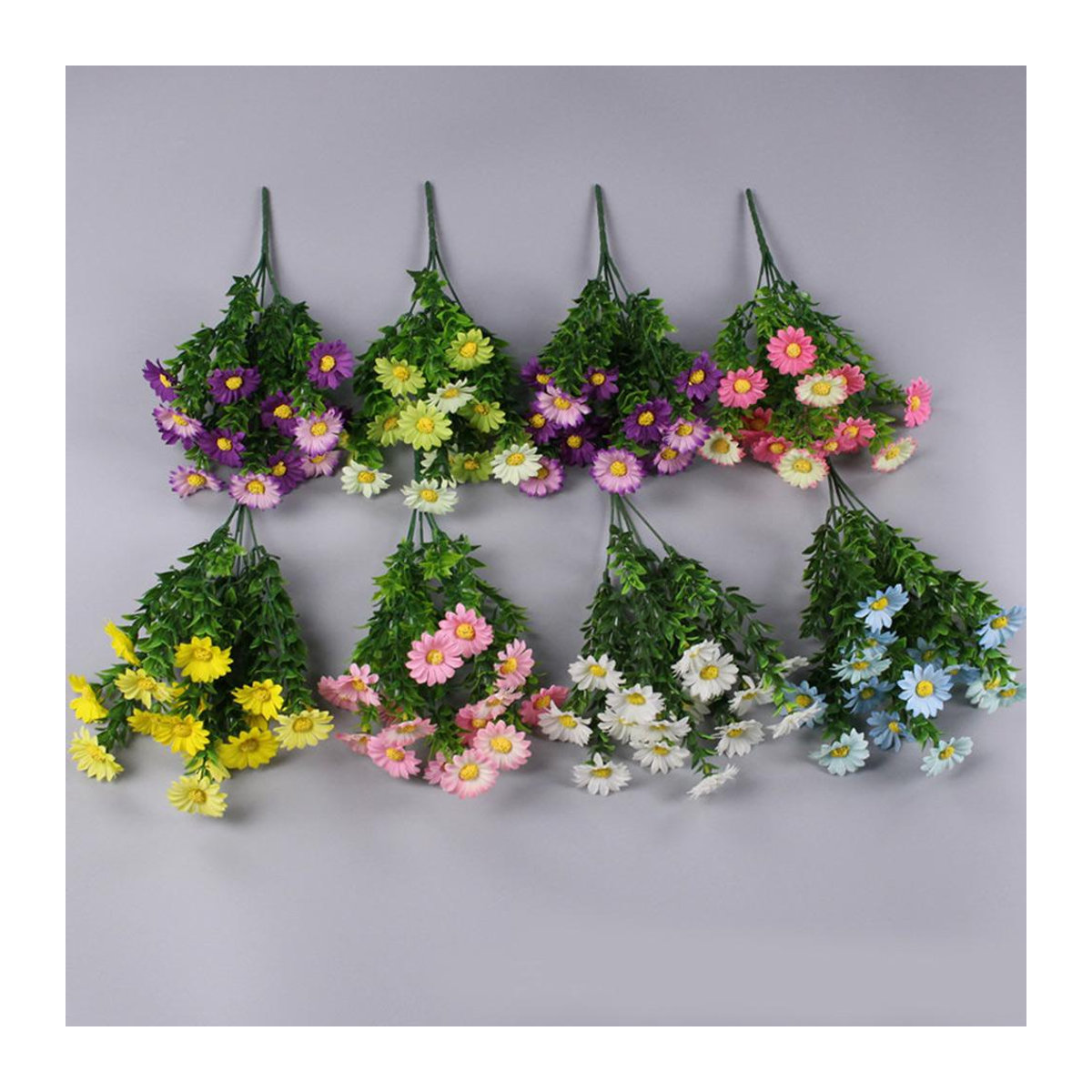 Sea of flowers Künstliche Gänseblümchen in Rosa mit 5 Zweigen für deine Hochzeit - Bild 4
