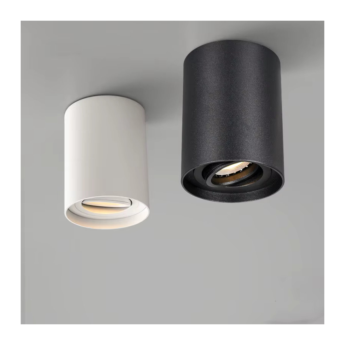 SEACAT Aufputz-Deckenleuchte Schwarz Modern mit verstellbarem LED-Downlight und GU10-Fassung - Bild 2