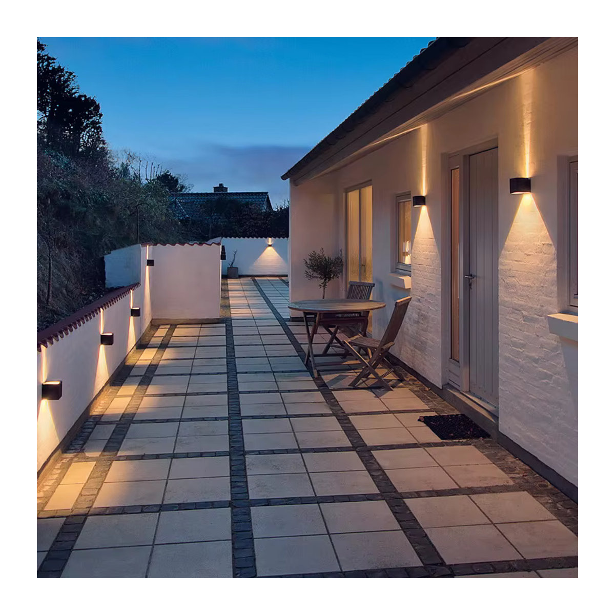 SEACAT LED Wandleuchte Außenleuchte aus Aluminium in Schwarz mit IP65 Schutzklasse für Garten Balkon und Veranda - Bild 2