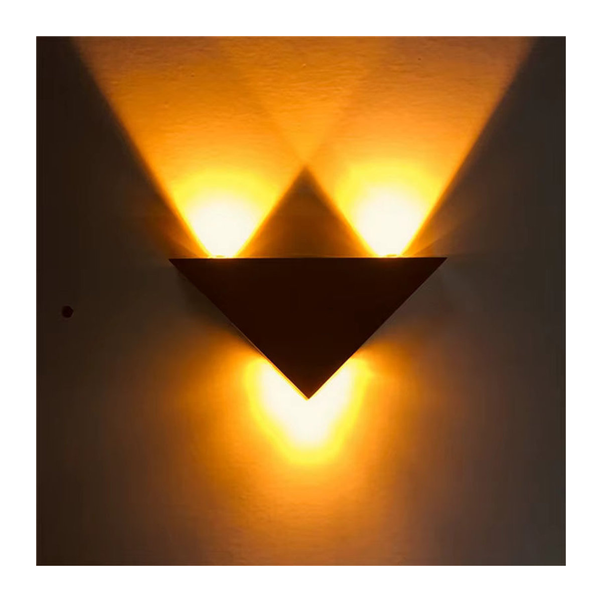 SEACAT Moderne LED Wandleuchte aus Aluminium in Dreiecksform, Silber gebürstet, 3 W - Bild 4