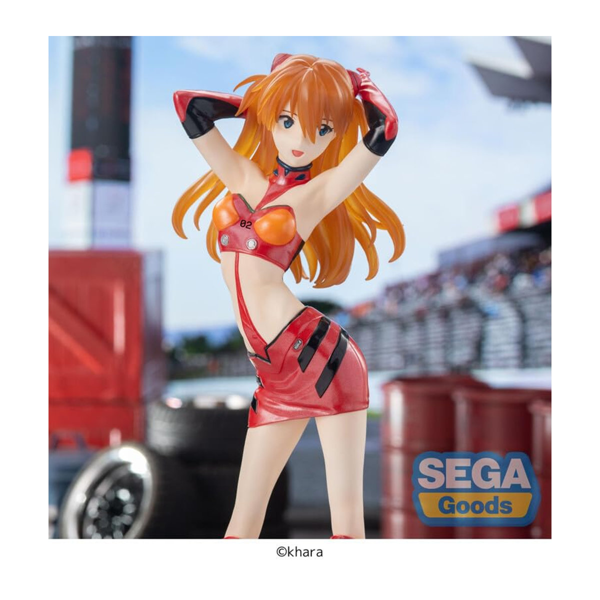 Sega Evangelion Racing Luminasta Shikinami Asuka Langley PITWALK Anime-Figur in Rot, Höhe: 25,0 cm - Bild 5