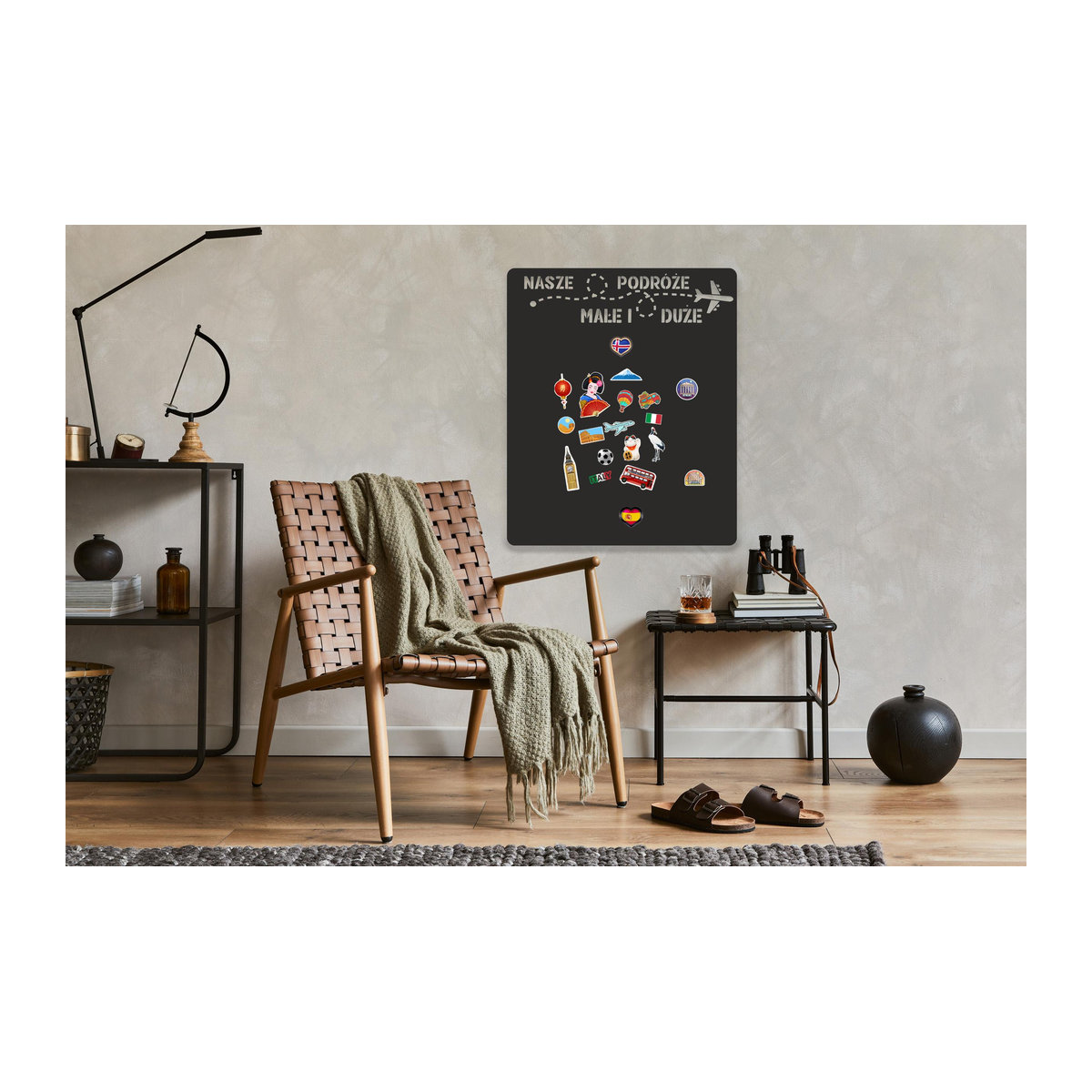 Selbstklebende Magnettafel von Super Merchant für Reise-Magnete, rechteckig, Breite: 58 cm, Höhe: 70 cm - Bild 4