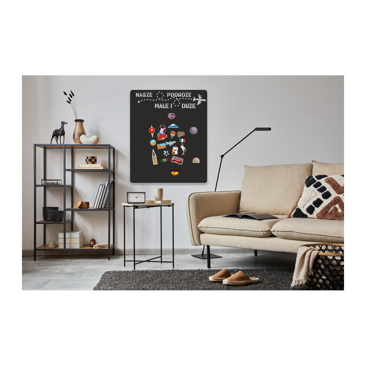 Selbstklebende Magnettafel von Super Merchant für Reise-Magnete, rechteckig, Breite: 58 cm, Höhe: 70 cm - Bild 5