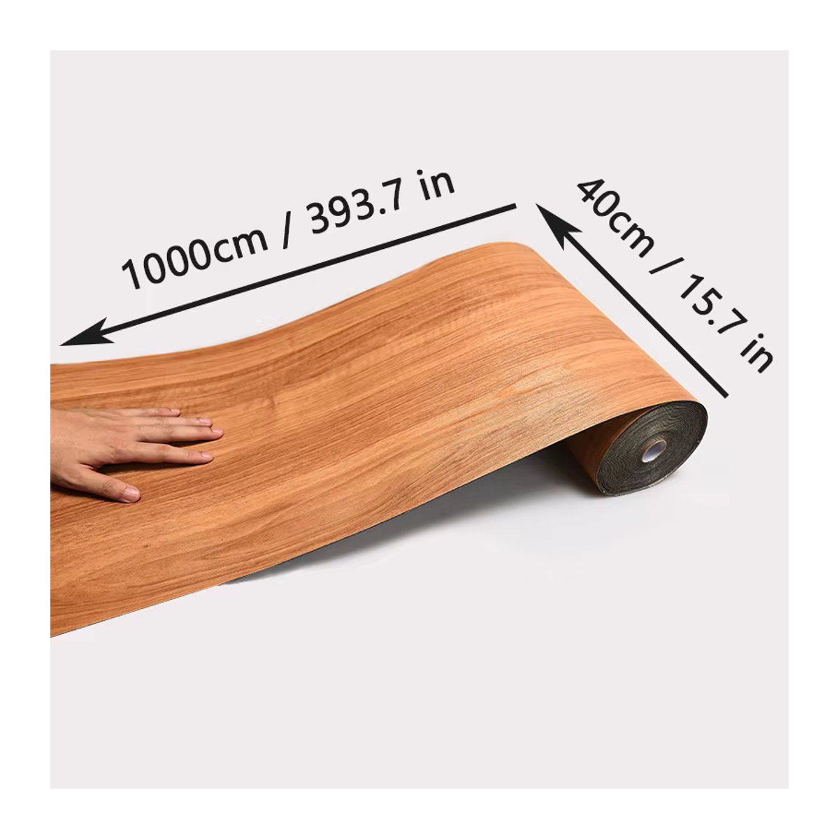Selbstklebende Wand- und Bodenaufkleber in Holzmaserung von ctzszzmm, Braun, Breite: 40 cm - Bild 2