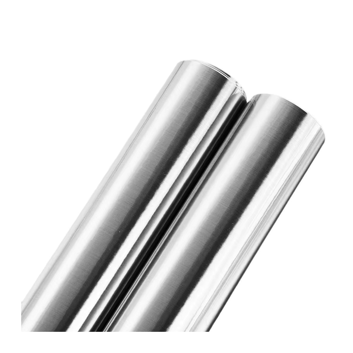 Selbstklebender Wandaufkleber von ctzszzmm in gebürstetem Silber, wasserdichte Tapete aus Metall-Optik für Küche und Wohnzimmer, Breite: 40 cm - Bild 6