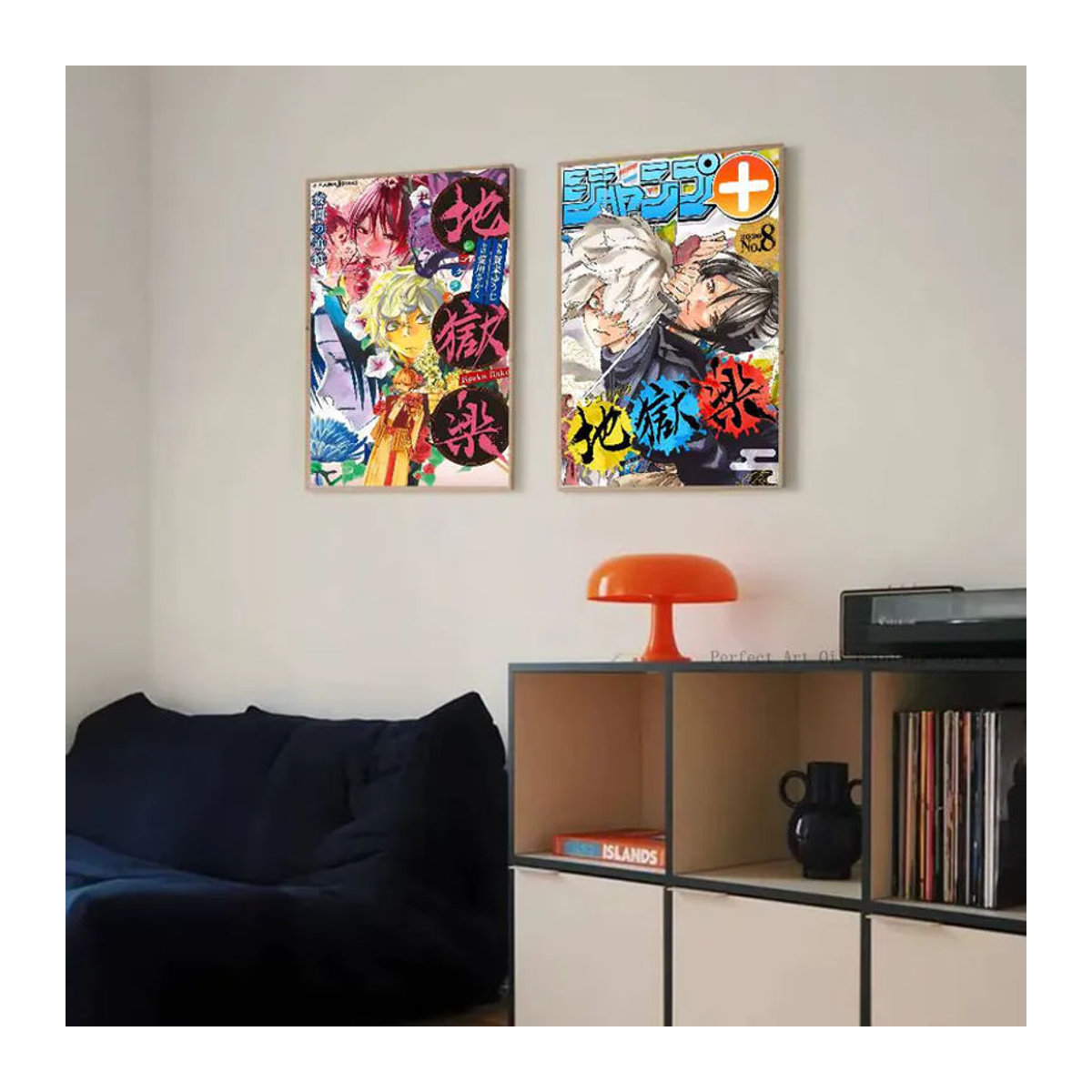 Selbstklebendes Anime Wandposter Hells Paradise Porträt in Mehrfarbig als Wanddekoration - Bild 5