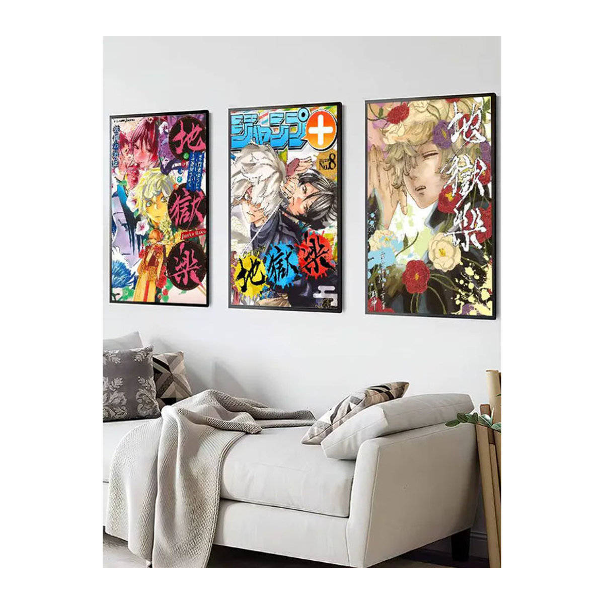 Selbstklebendes Anime Wandposter Hells Paradise Porträt in Mehrfarbig als Wanddekoration - Bild 7