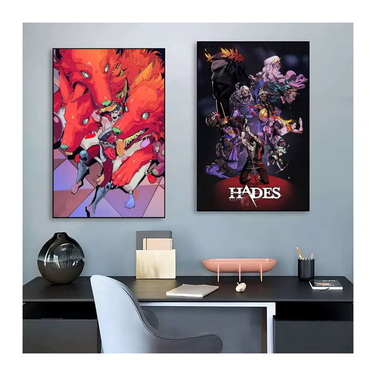 Selbstklebendes Bilibili Anime-Poster mit Tier-Motiven in Vintage-Optik, mehrfarbige Wanddekoration im Hochformat - Bild 2