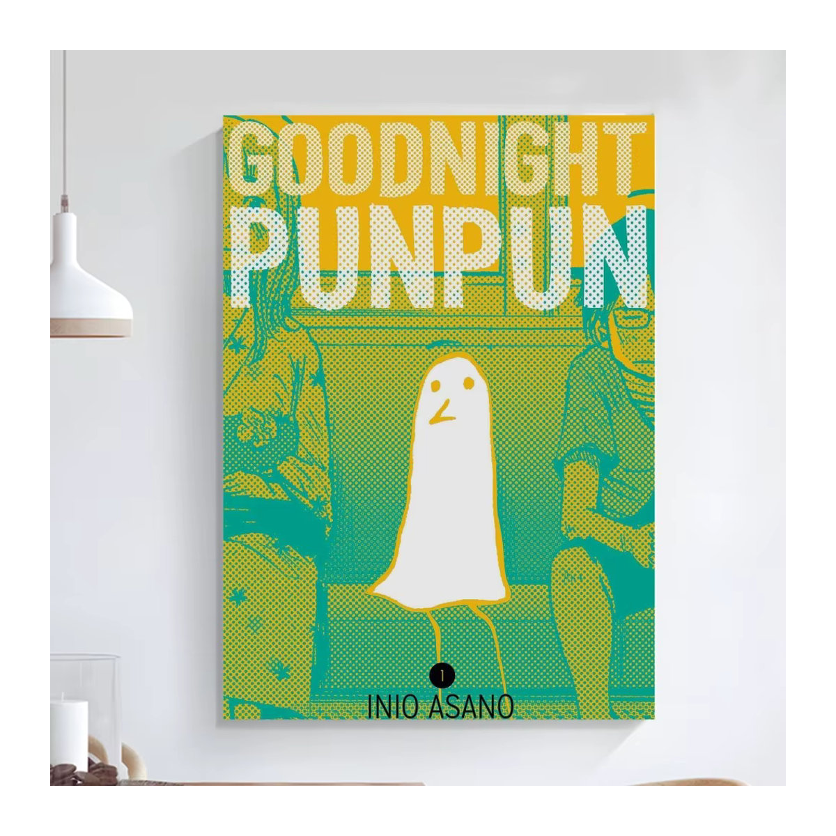 Selbstklebendes Kunstplakat Gute Nacht Punpun in Multicolor, Wanddekoration B: 25,0 cm, H: 20,0 cm - Bild 2