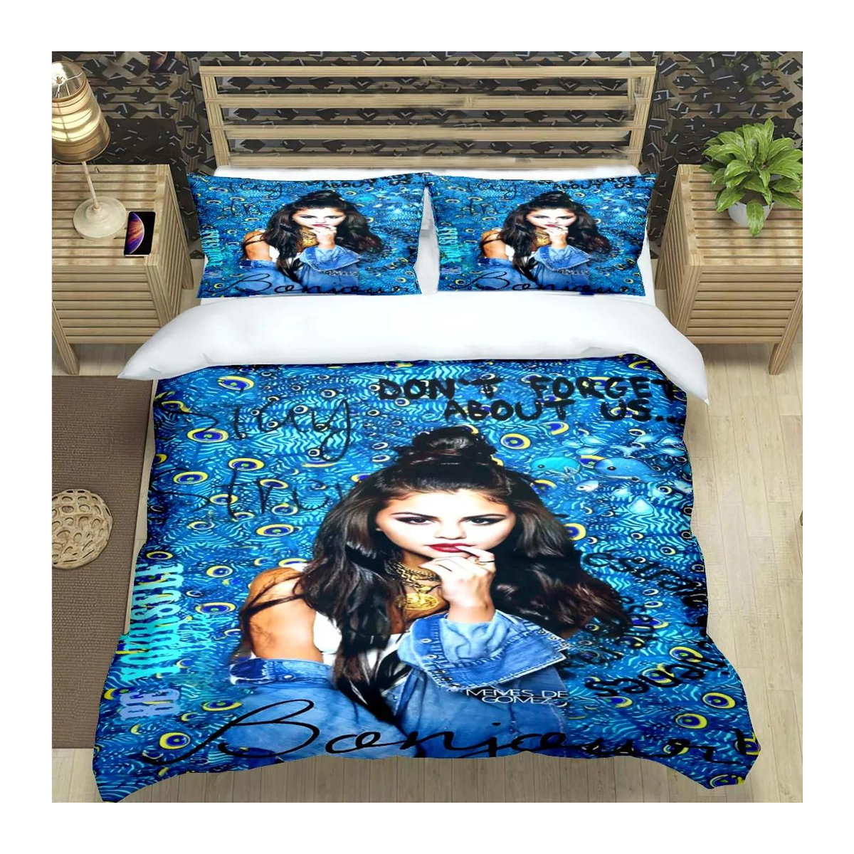Selena Gomez Bettwäsche Set mit Druckmotiv, 3-teilig, B/H: 135 x 200 cm - Bild 1