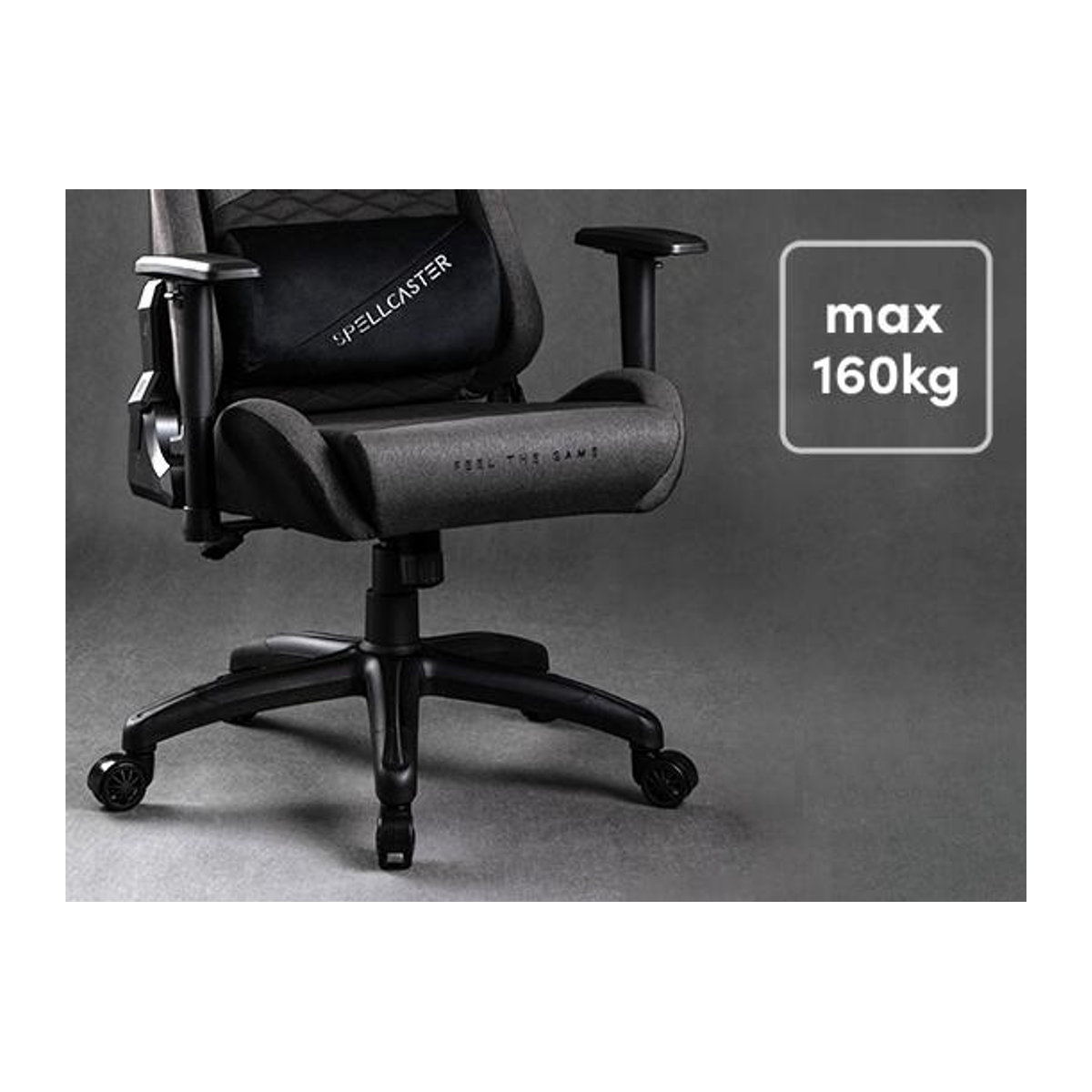 Sense7 Gaming-Bürostuhl Senshi XL aus Stoff für große Personen, drehbar und verstellbar - Bild 2