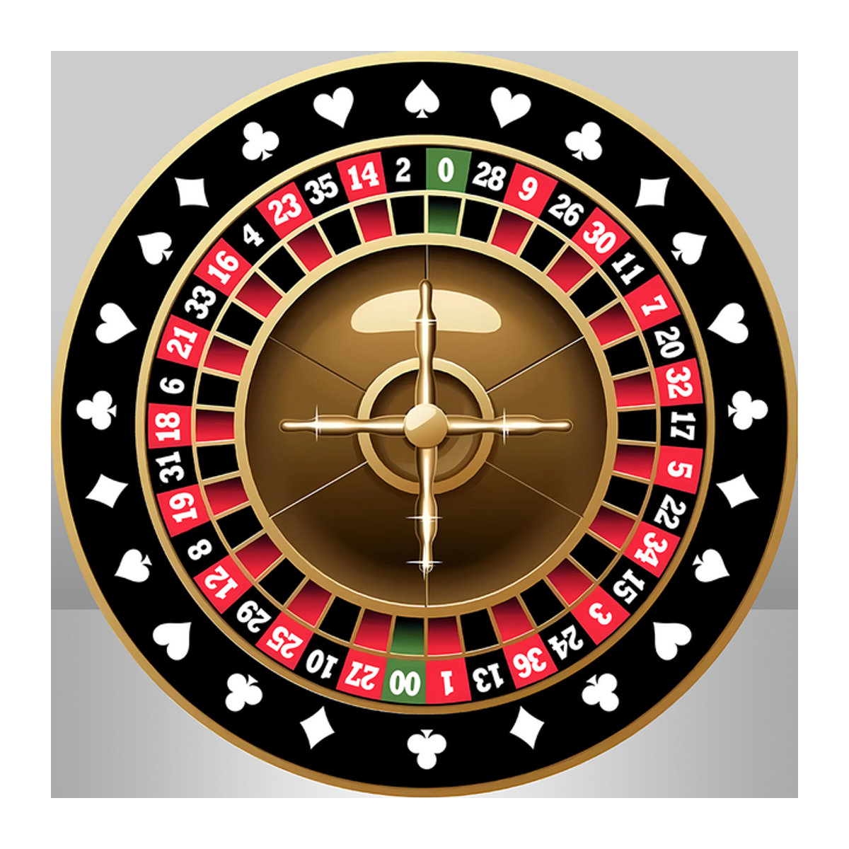 Sensfun Casino Party Dekoration Runde Hintergrund Abdeckung für Geburtstag in Rot, Schwarz und Gold - Bild 1