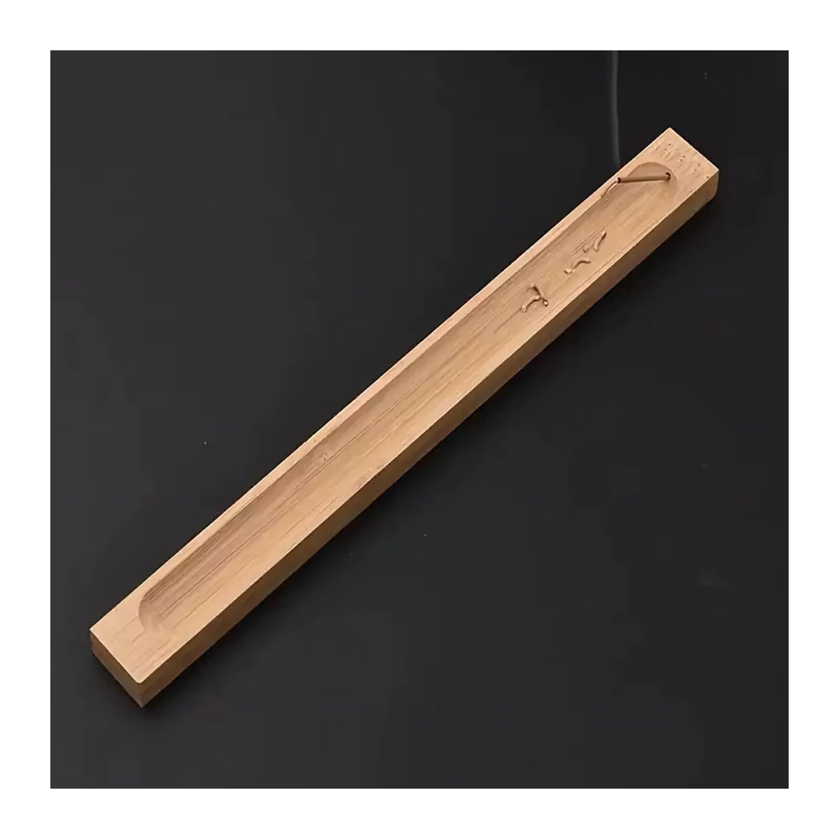 Serene Elegance Handgefertigter Räucherstäbchenhalter aus Bambus und Sandelholz mit Spulenbasis - Bild 3