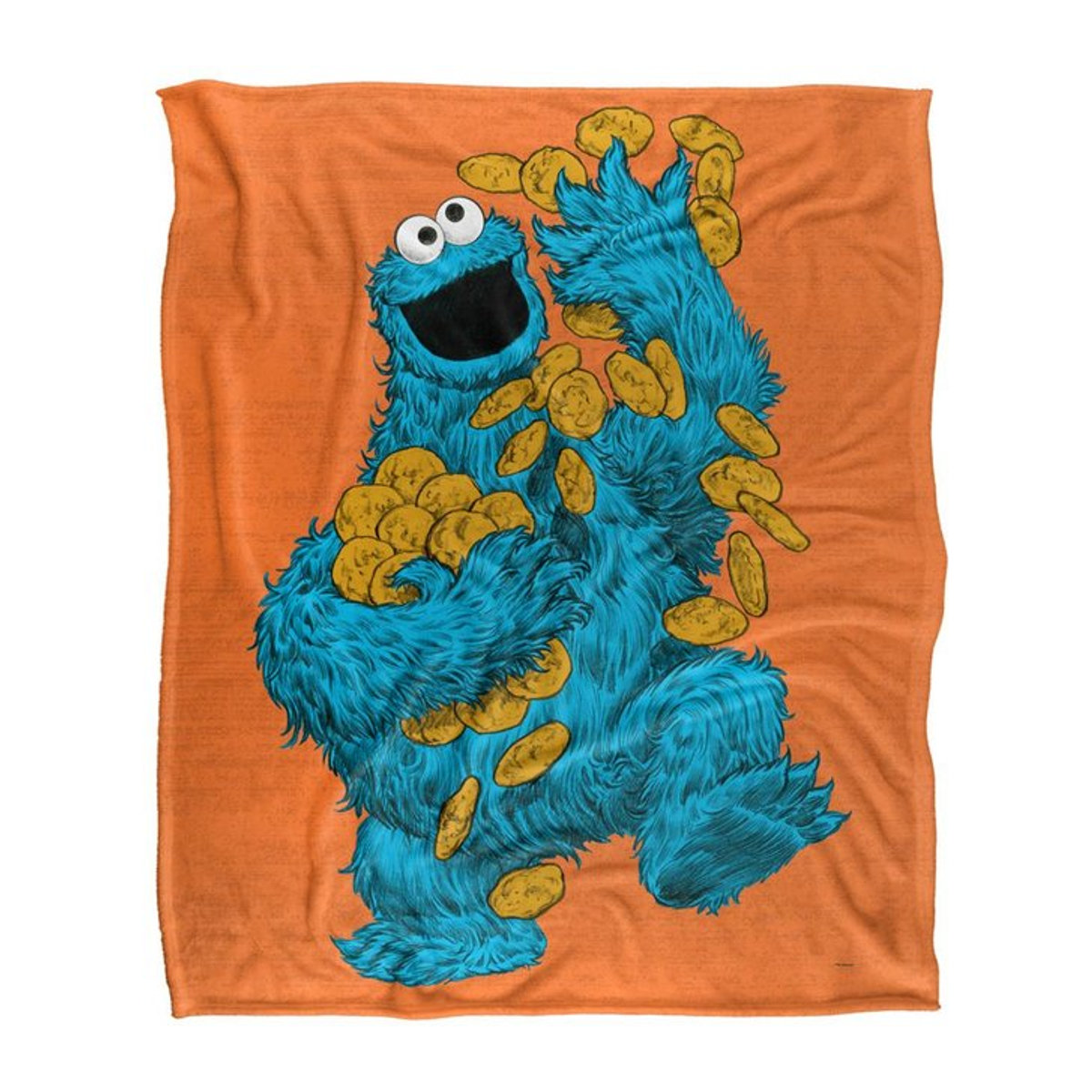Sesamstraße Krümelmonster Decke schwarz One Size warm - Bild 1