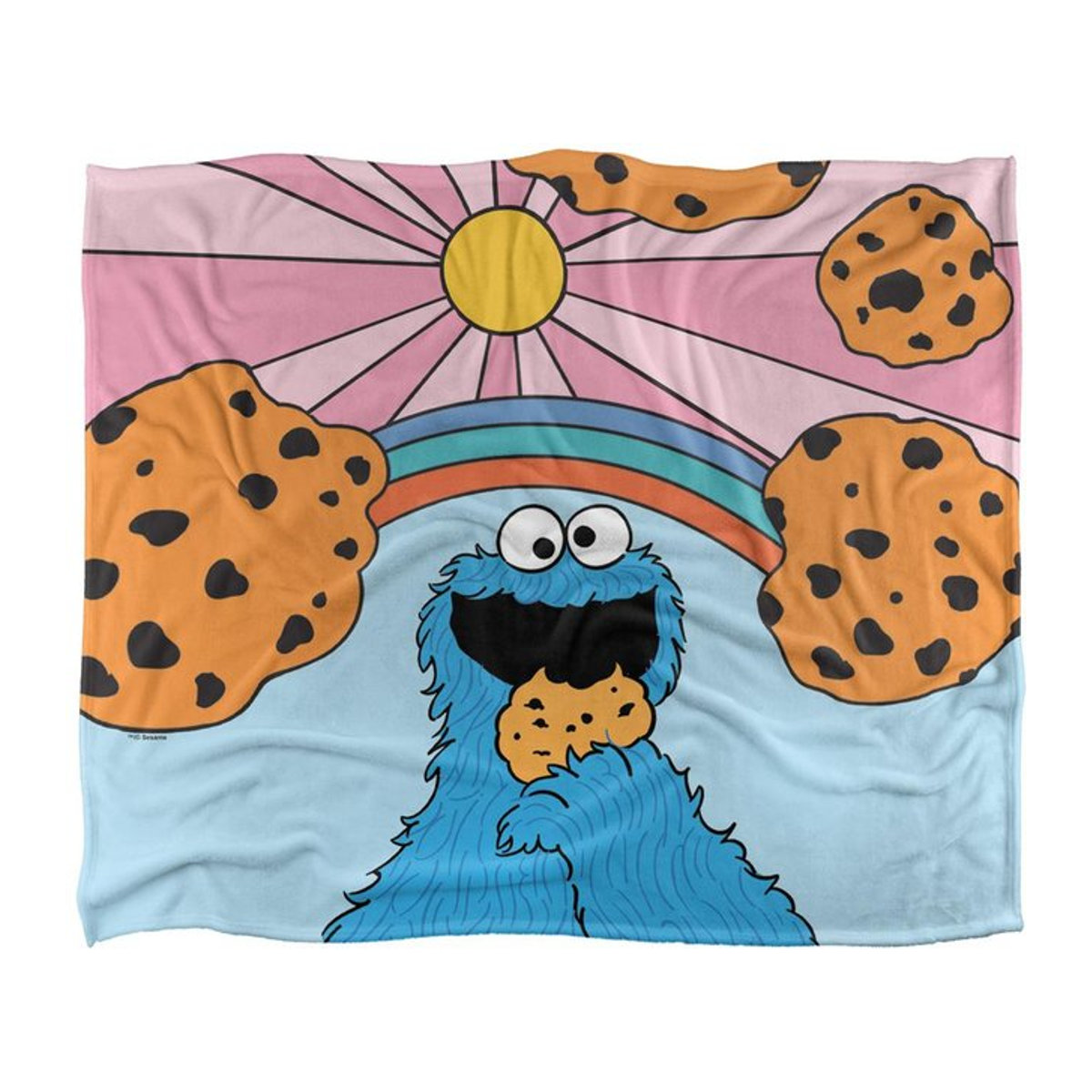 Sesamstraße Krümelmonster Decke Sonnenaufgang Schwarz One Size - Bild 1