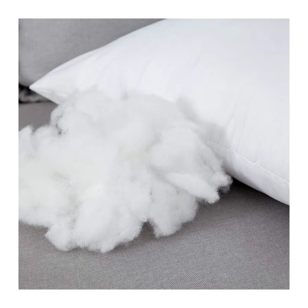 Set mit 2 weißen Kisseneinsätzen von inyahome für Couch, Sofa oder Bett, B/H: 30 x 50 cm, 45 x 45 cm und 50 x 50 cm - Bild 2