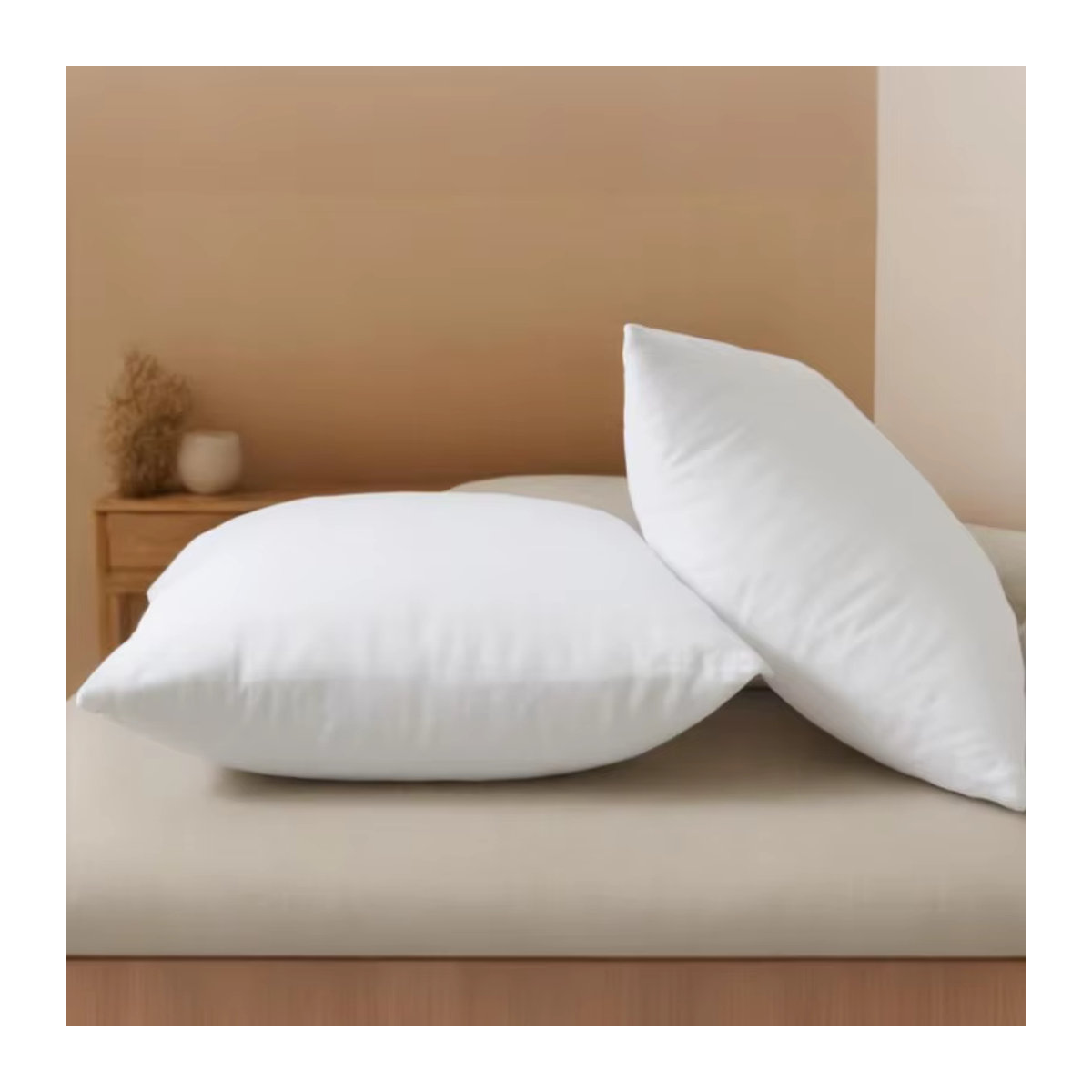 Set mit 2 weißen Kisseneinsätzen von inyahome für Couch, Sofa oder Bett, B/H: 30 x 50 cm, 45 x 45 cm und 50 x 50 cm - Bild 6