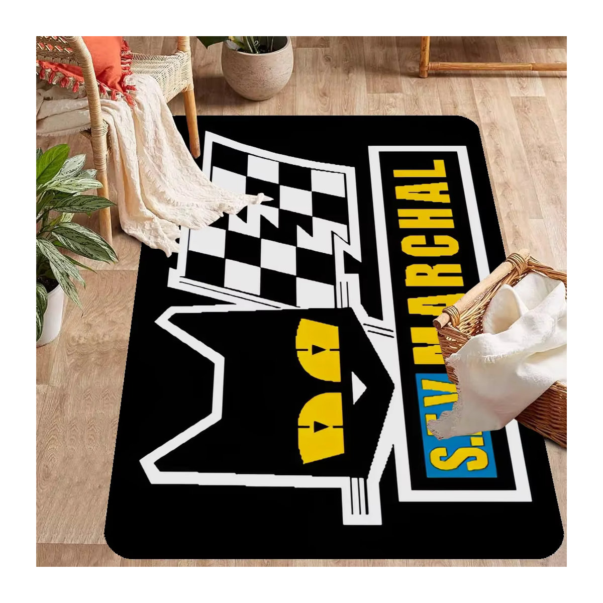 Sev Marchal Fußmatte mit Längsstreifen in Schwarz, rutschfest und wasserabsorbierend für Eingangsbereich, Schlafzimmer oder Badezimmer - Bild 6