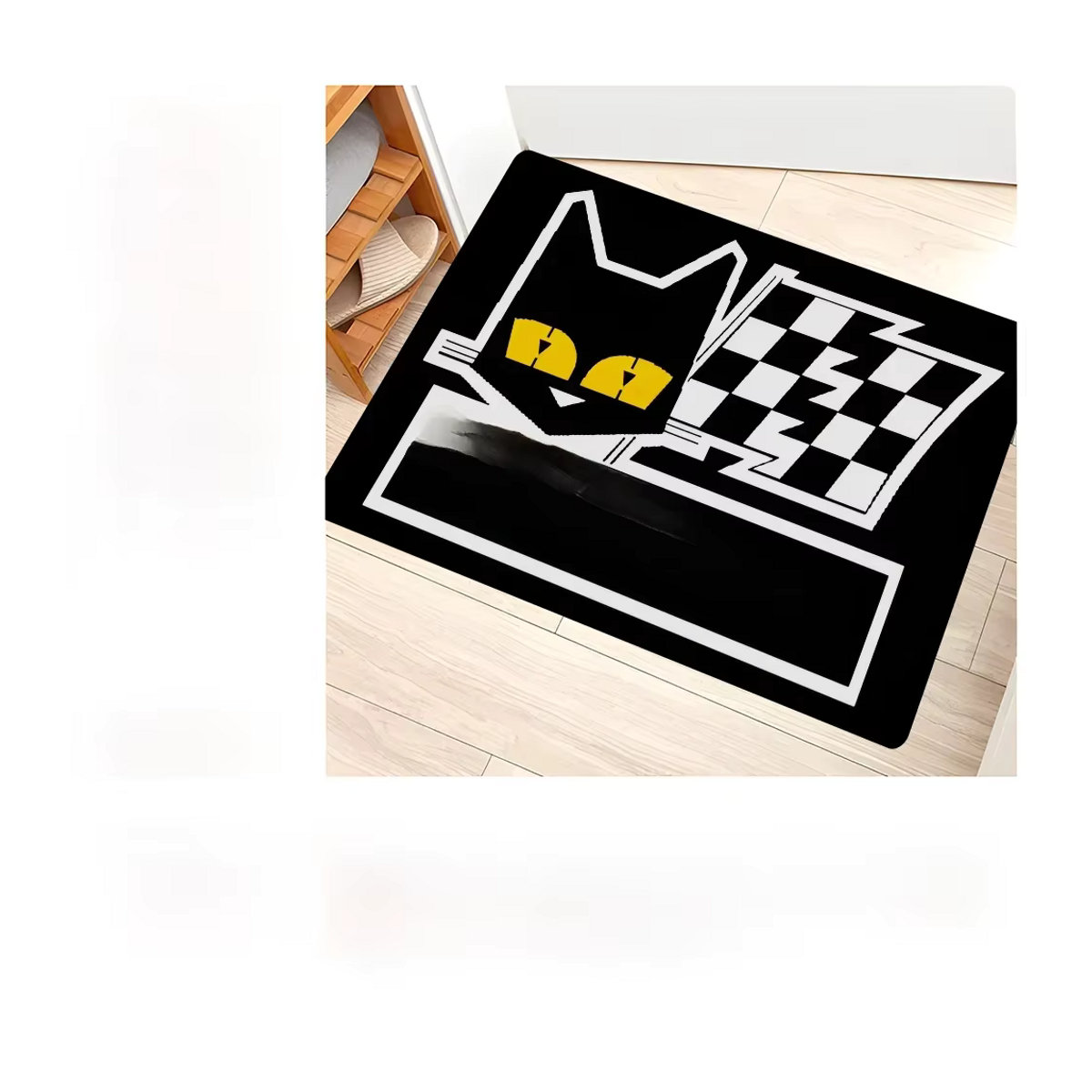 Sev Marchal Fußmatte mit Längsstreifen in Schwarz, rutschfest und wasserabsorbierend für Eingangsbereich, Schlafzimmer oder Badezimmer - Bild 7
