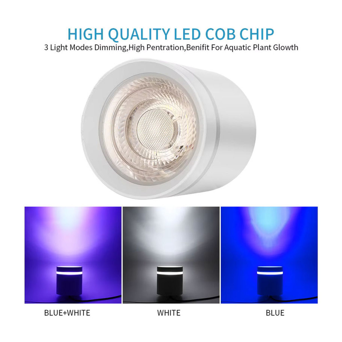 SEVEN MASTER Dimmbarer LED-Lampenclip für Pflanzenwachstum und Aquarien in Schwarz mit 3 Kanälen und 16 W - Bild 4
