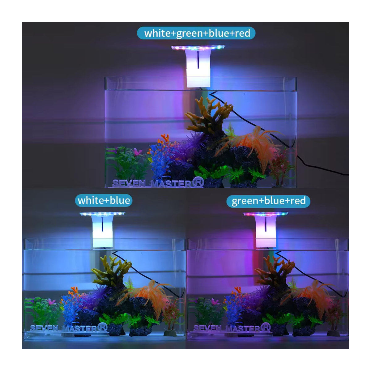 SEVEN MASTER Super Slim LED Lampe für Aquarium mit hoher Helligkeit und Klemmbefestigung - Bild 3