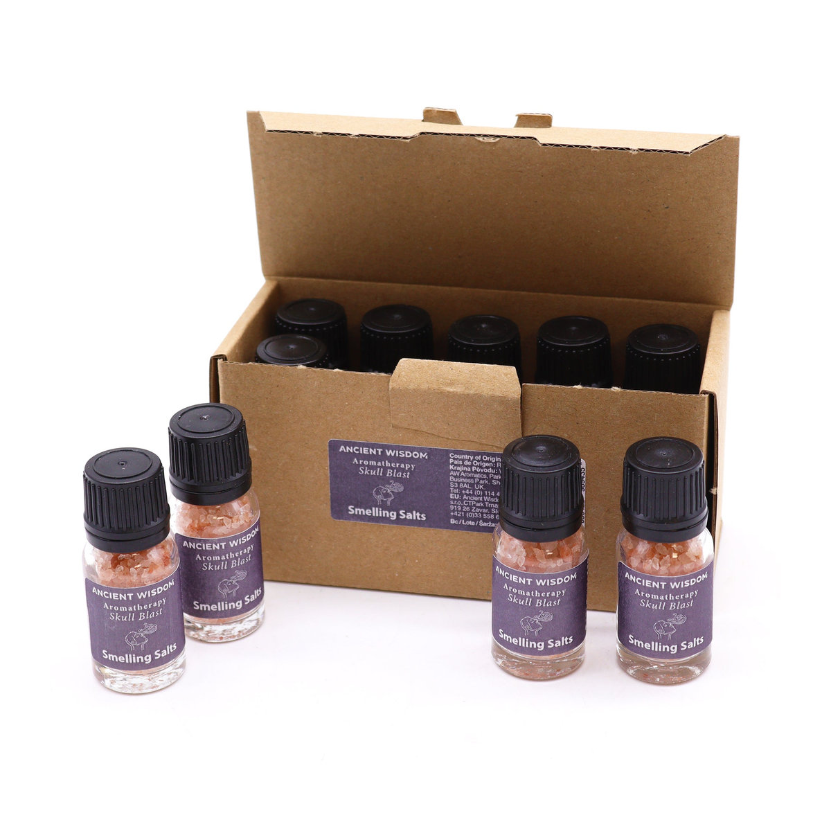 SHAMTAM Ätherische Ölmischung Aromatherapie mit Himalaya-Rosa-Salz in Rosa Glas - Bild 3