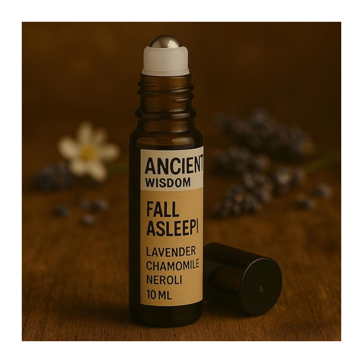 SHAMTAM Ätherisches Öl Roll-On Schlaf, 10 ml, Bernsteinglas, Braun - Bild 1